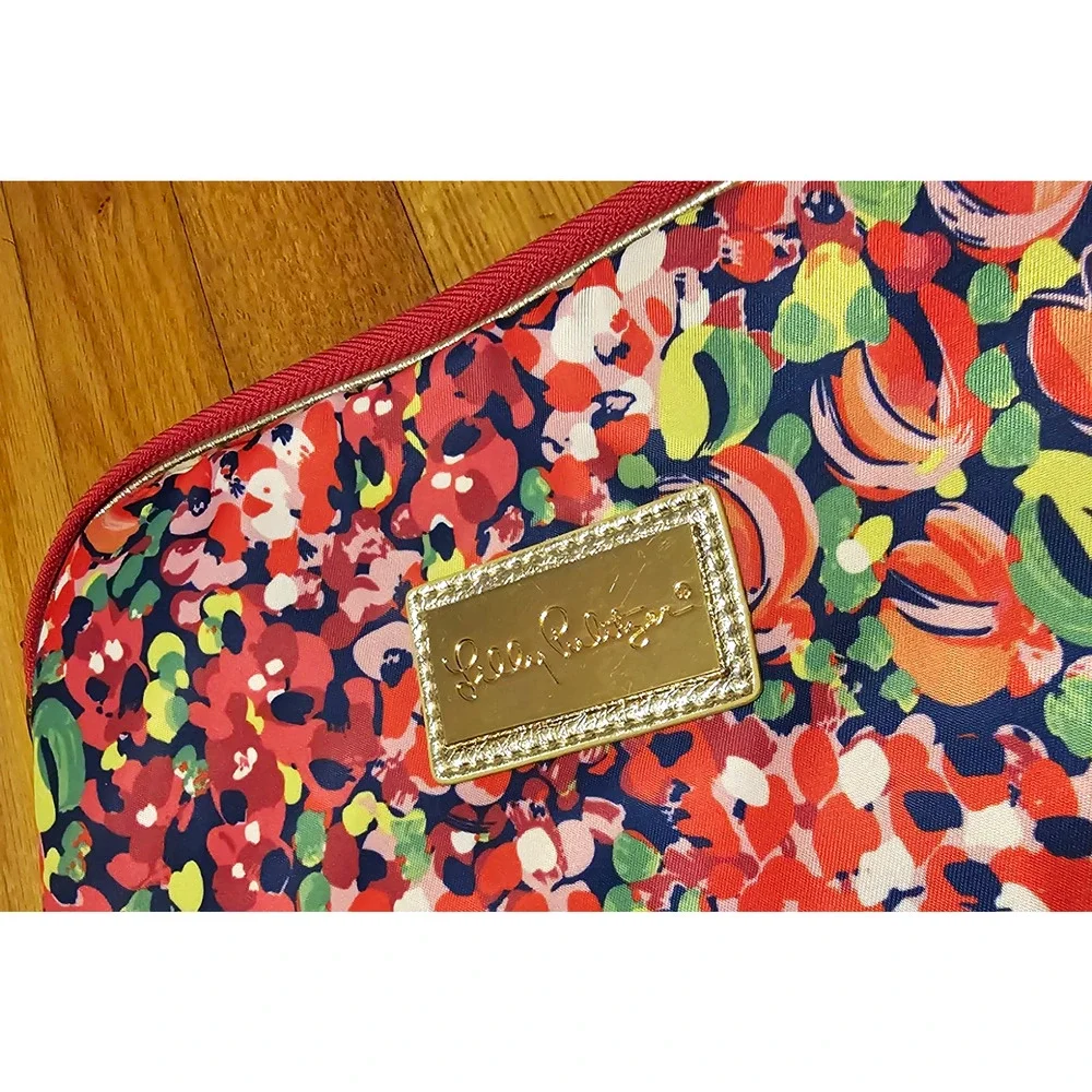 Lilly Pulitzer Wild Confetti Agenda Folio Laptop Tablet Case Organizer Pockets